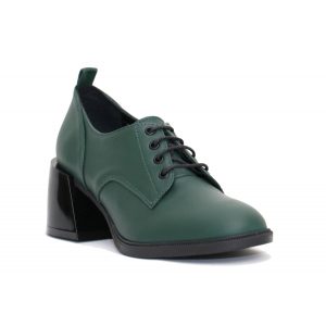 Γυναικεία Δετά Παπούτσια Mille Luci 21303 Green Leather