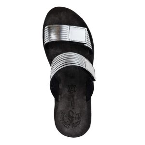 Δερμάτινα Γυναικεία Πέδιλα Fantasy Sandals Vivian S5014 Silver