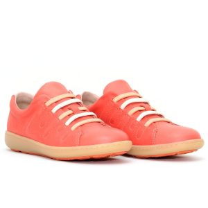 Γυναικείο Sneaker On Foot shoes 14006 Κοραλί Δέρμα