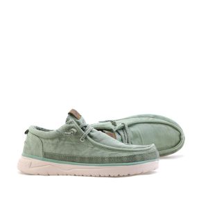 Wrangler Makena Γυναικεία Loafers σε Πράσινο Χρώμα WL31611A-103