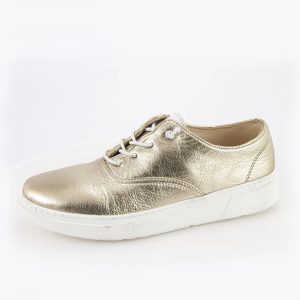 Safe Step 23502 Γυναικεία Ανατομικά Sneakers Χρυσά Δέρμα