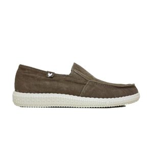 Walk In Pitas WP150-Slip On Washed Taupe Ανδρικά Loafers Ανατομικά