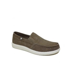Walk In Pitas WP150-Slip On Washed Taupe Ανδρικά Loafers Ανατομικά