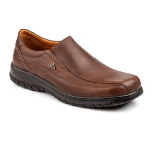 Boxer Δερμάτινα Ανδρικά Loafers 14747-15-014 σε Καφέ χρώμα