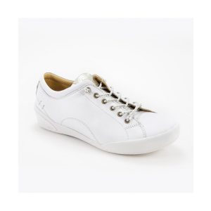 Safe Step 18403 Γυναικεία Ανατομικά Sneakers σε Λευκό Χρυσό Δέρμα