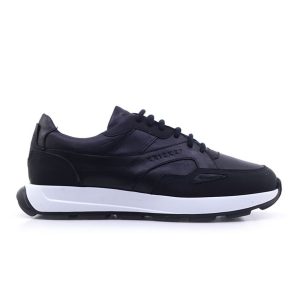 Kricket Δερμάτινα Ανδρικά Sneakers 23X-3010-766 σε Μαύρο χρώμα